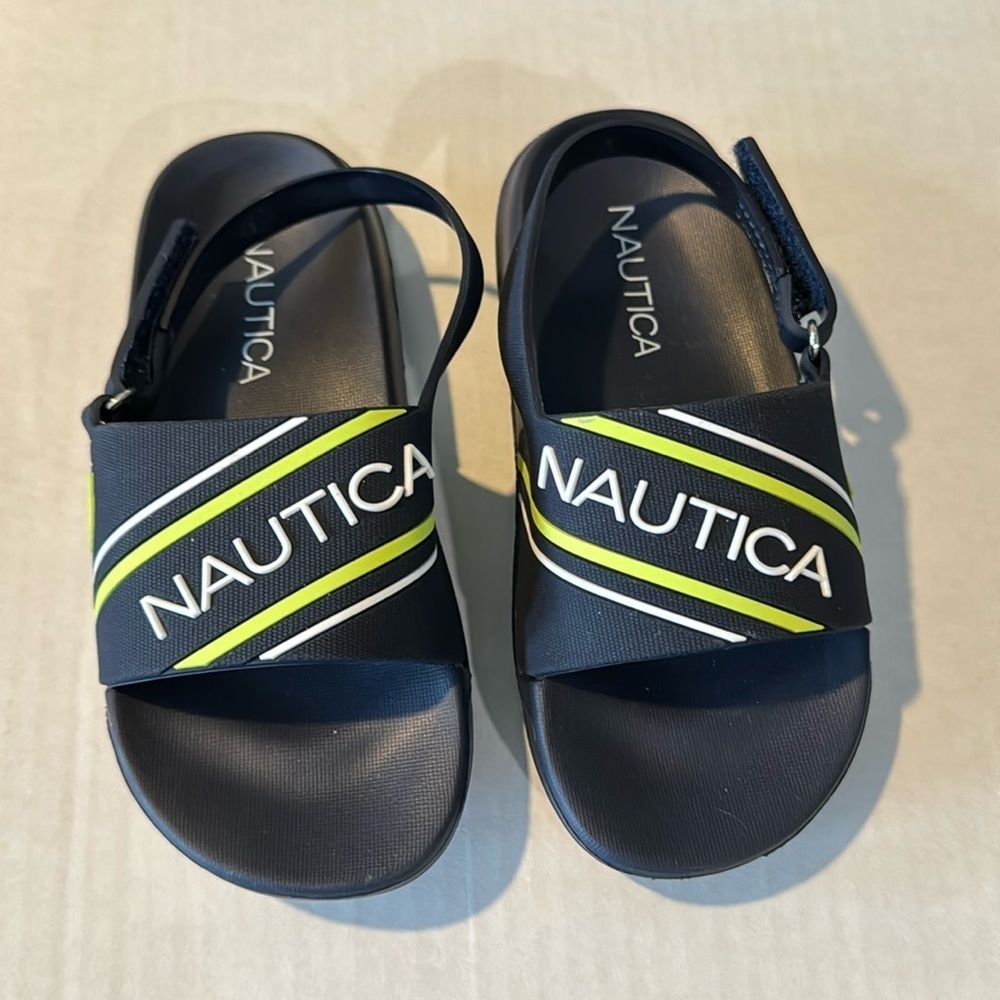 Nautica boys slides/sandals sz 10 toddler
